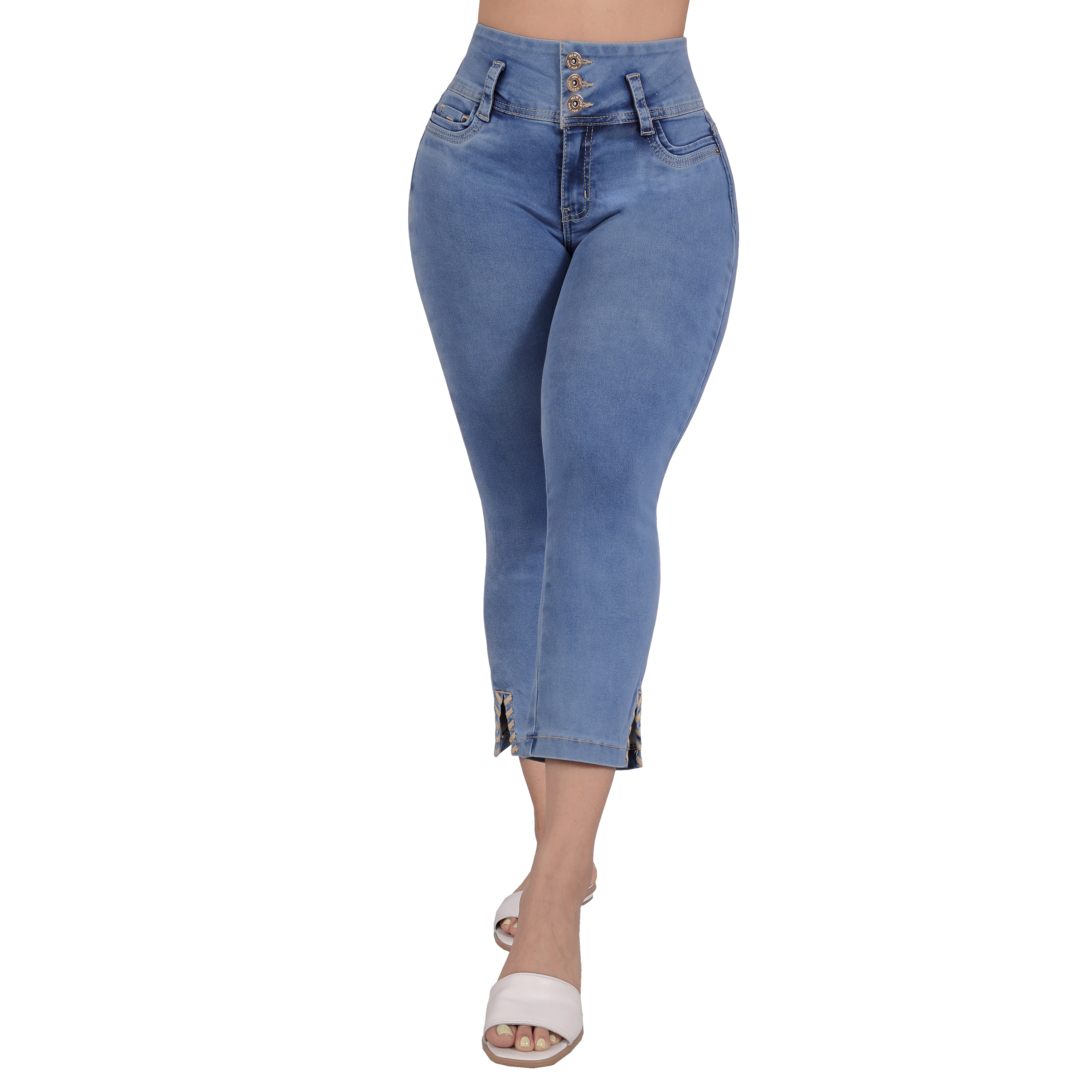 Foto 2 pulgar | Capri Casual Para Mujer Levanta Pompa – Estilo Y Ajuste Para Tu Figura 3938/05