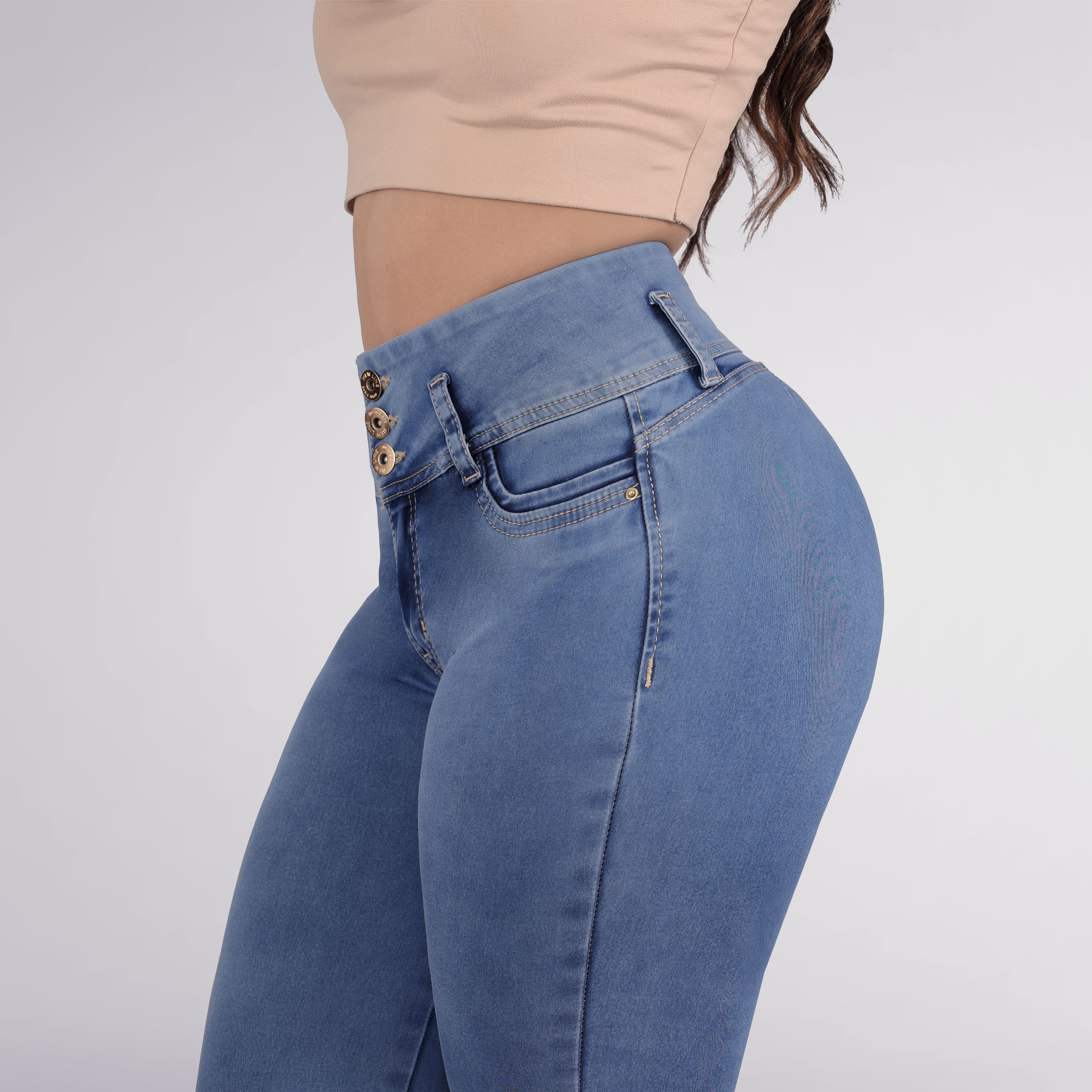 Foto 3 pulgar | Capri Casual Para Mujer Levanta Pompa – Estilo Y Ajuste Para Tu Figura 3938/05