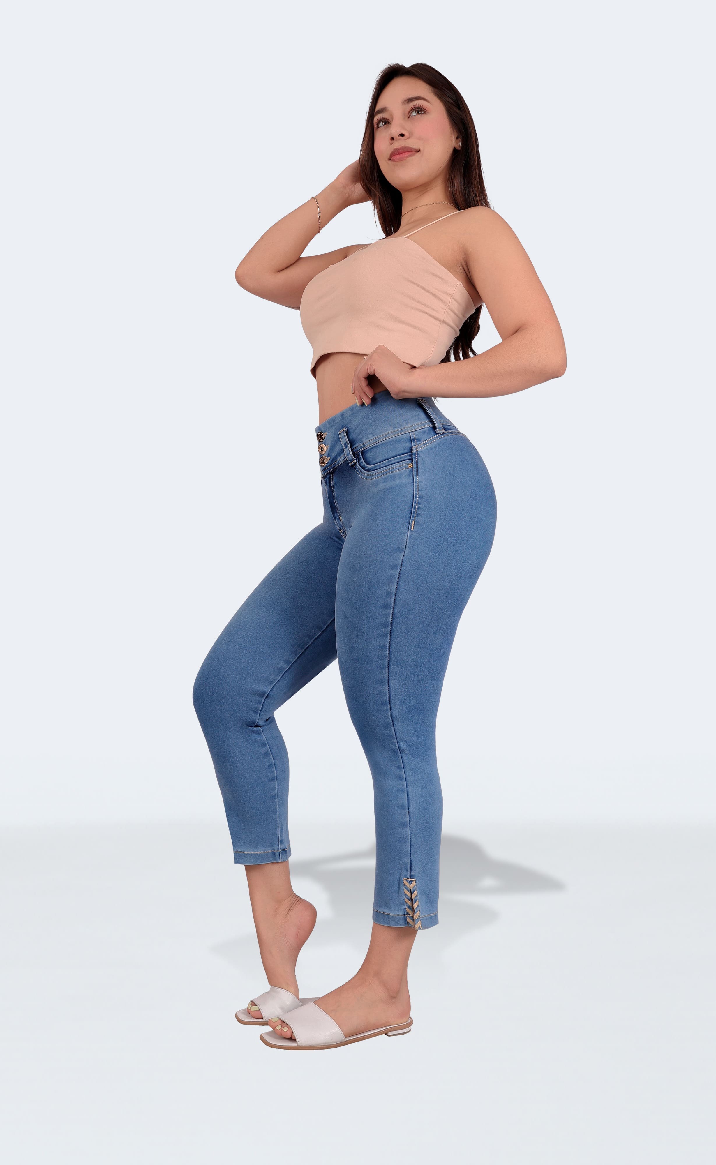 Foto 5 pulgar | Capri Casual Para Mujer Levanta Pompa – Estilo Y Ajuste Para Tu Figura 3938/05