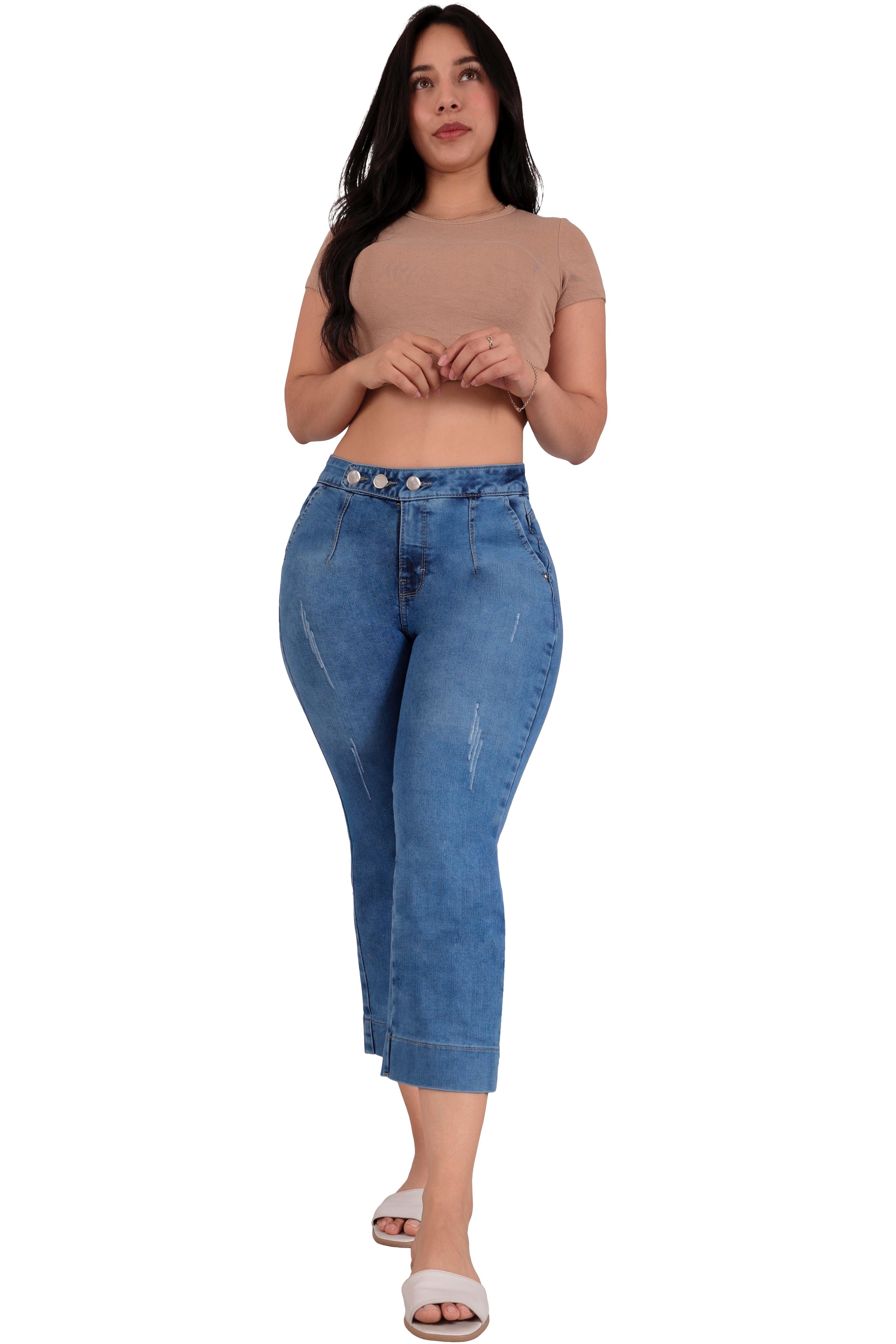 Foto 4 pulgar | Capri Casual Para Mujer Con Efecto Levanta Pompa – Calidad Premium 3379/01