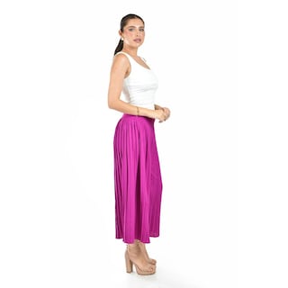 Foto 2 | Capri Plisado Roman Fashion /juvenil, 2155 (magenta) Fucsia Oscuro