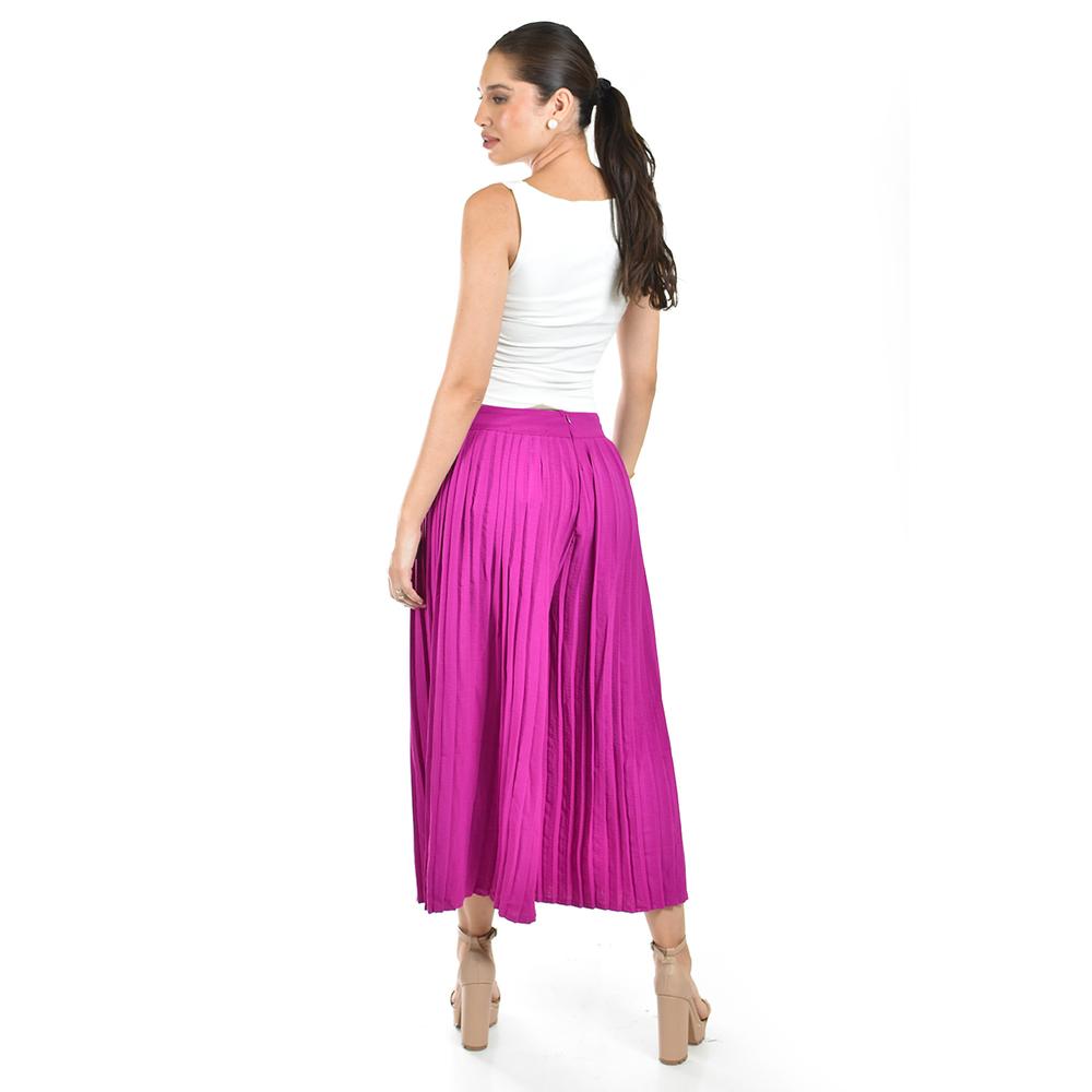 Foto 4 pulgar | Capri Plisado Roman Fashion /juvenil, 2155 (magenta) Fucsia Oscuro