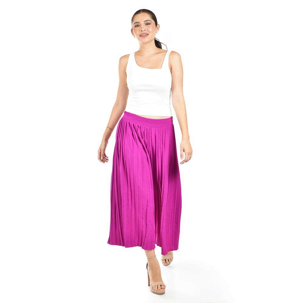 Foto 5 pulgar | Capri Plisado Roman Fashion /juvenil, 2155 (magenta) Fucsia Oscuro