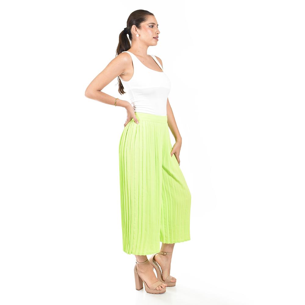 Foto 2 | Capri Plisado Roman Fashion /juvenil, 2155 (lima) Verde Claro