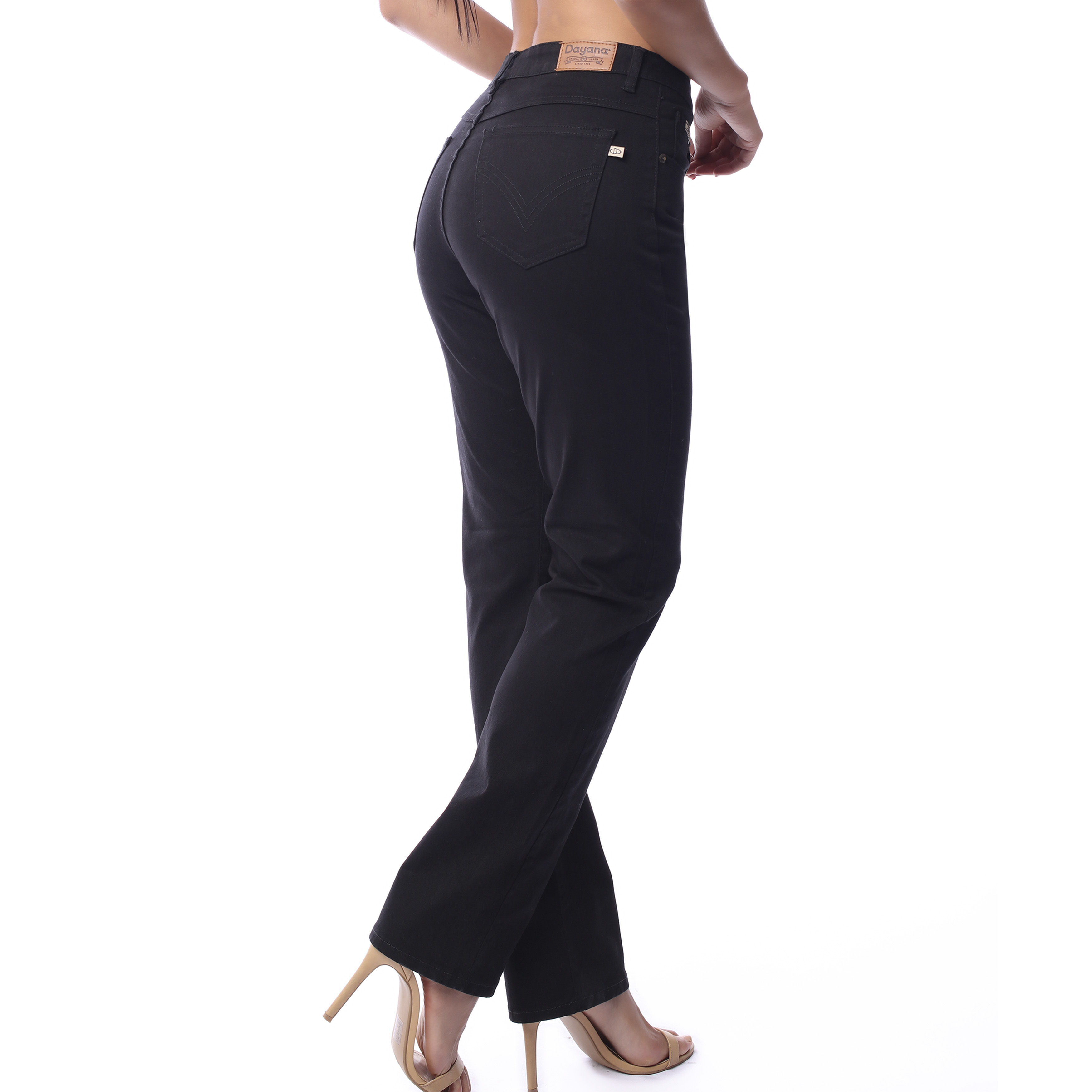 Pantalón De Gabardina Para Dama Dayana Corte Recto Ajustable