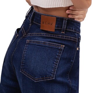 Foto 4 | Jeans Wide Leg MCHK Azul Stretch para Dama