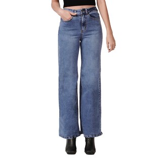 Foto 1 | Jeans Wide Leg MCHK Azul Stretch para Dama