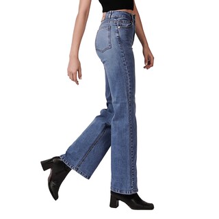 Foto 2 | Jeans Wide Leg MCHK Azul Stretch para Dama