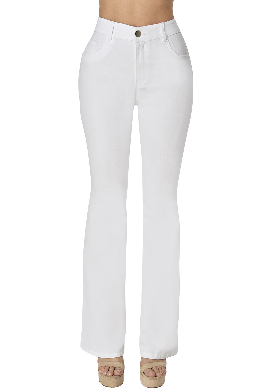 Foto 1 | Jeans Devendi Blancos Campana