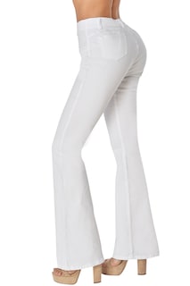 Foto 2 | Jeans Devendi Blancos Campana