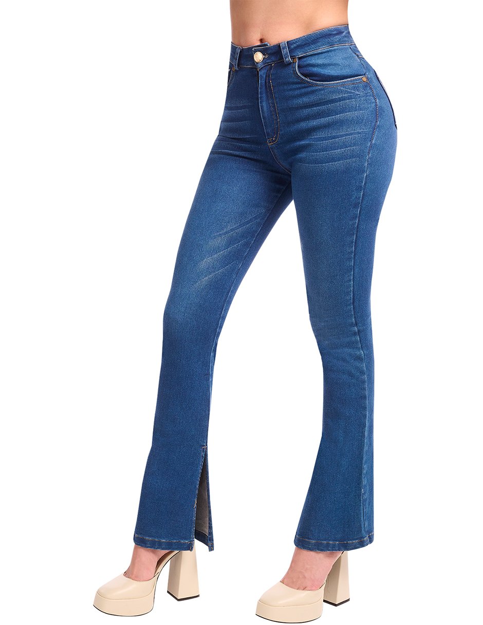 Foto 1 | Jeans Devendi Azul para Mujer