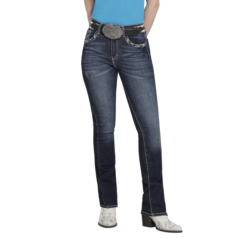 Foto 2 pulgar | Jeans Vaquero Wrangler Mujer Boot Cut 219 Azul