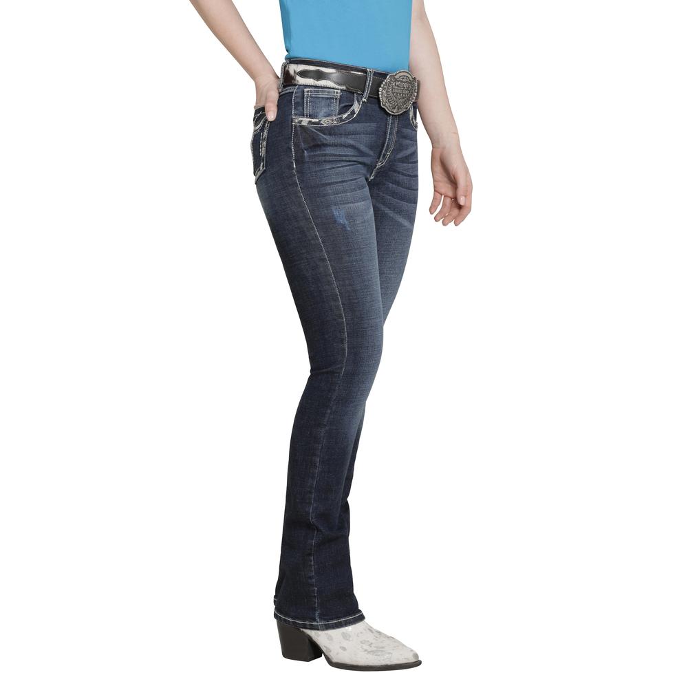 Foto 3 pulgar | Jeans Vaquero Wrangler Mujer Boot Cut 219 Azul