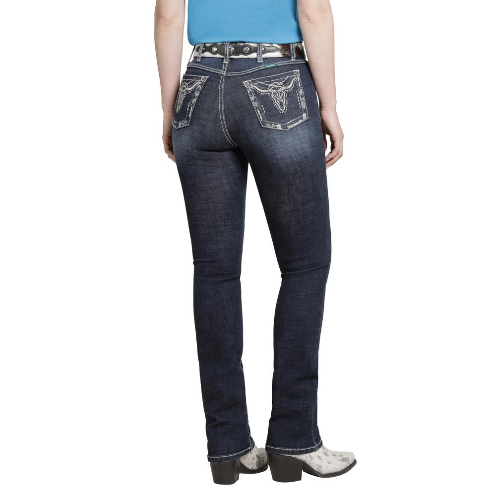 Foto 4 pulgar | Jeans Vaquero Wrangler Mujer Boot Cut 219 Azul