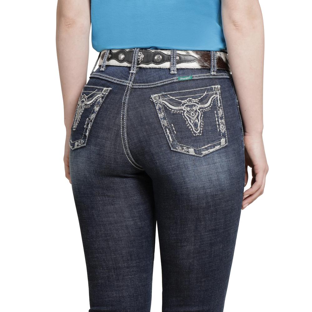 Foto 6 pulgar | Jeans Vaquero Wrangler Mujer Boot Cut 219 Azul