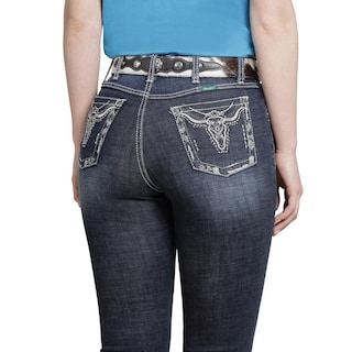 Foto 5 | Jeans Vaquero Wrangler Mujer Boot Cut 219 Azul