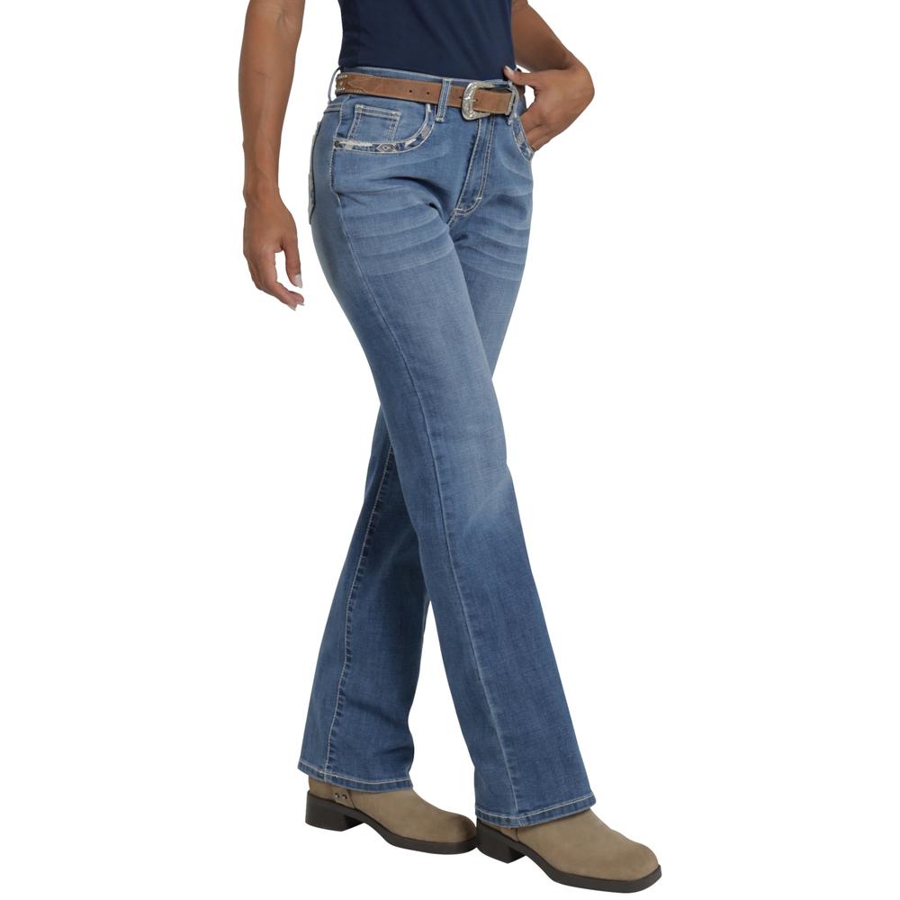 Foto 3 pulgar | Jeans Vaquero Wrangler Mujer Boot Cut 447 Azul