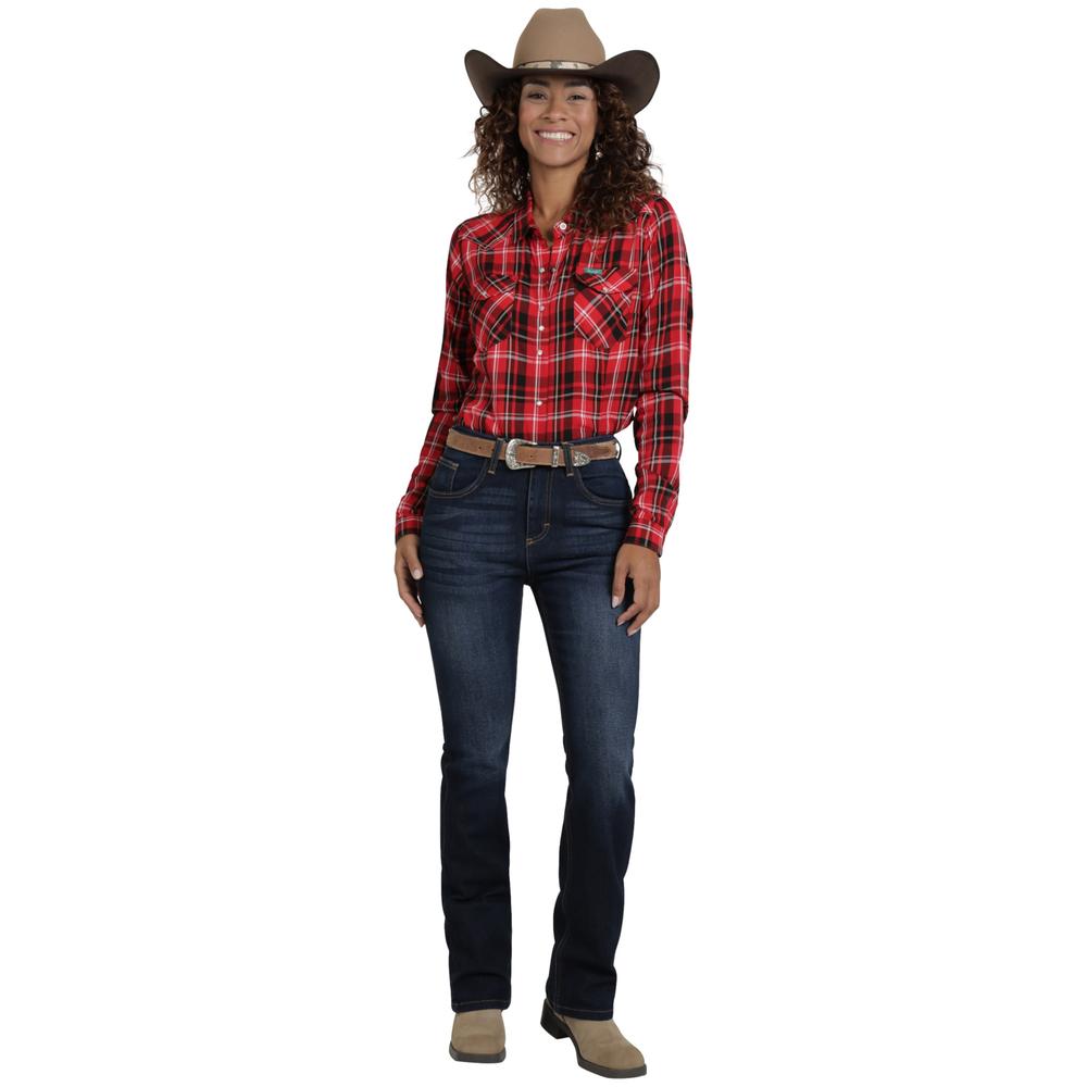 Foto 5 pulgar | Jeans Vaquero Wrangler Mujer Boot Cut 192 Azul