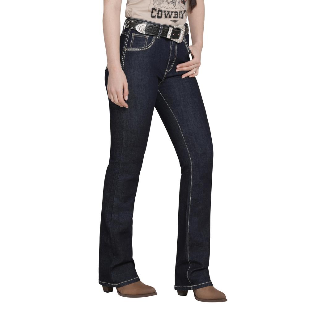 Foto 3 pulgar | Jeans Vaquero Wrangler Mujer Boot Cut 248 Azul