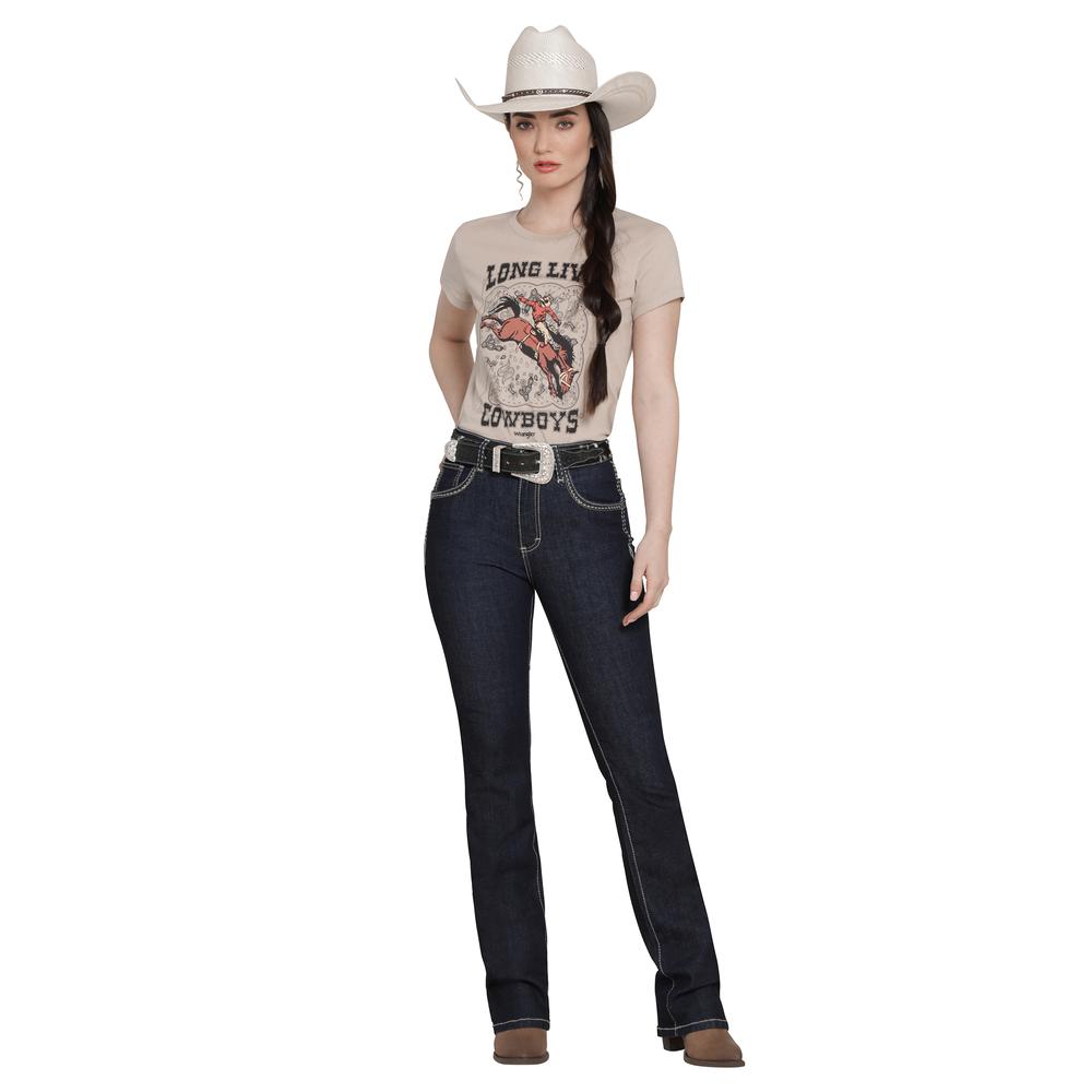 Foto 5 pulgar | Jeans Vaquero Wrangler Mujer Boot Cut 248 Azul
