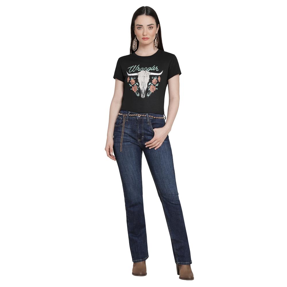 Foto 4 | Jeans Vaquero Wrangler Mujer Boot Cut 193 Azul