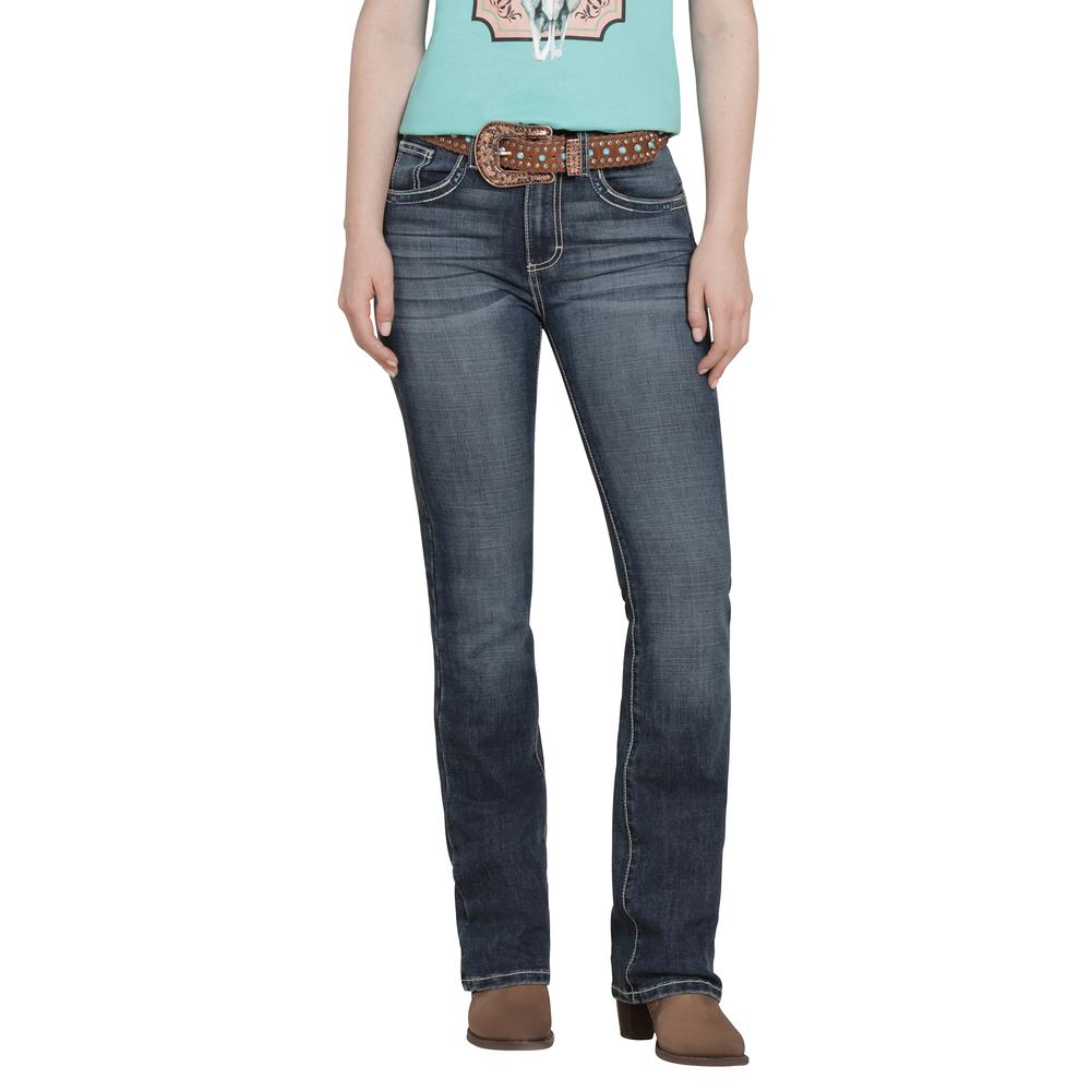Jeans Vaquero Wrangler Mujer Boot Cut 217 Azul
