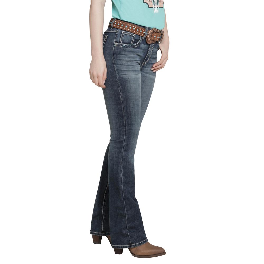 Foto 3 pulgar | Jeans Vaquero Wrangler Mujer Boot Cut 217 Azul