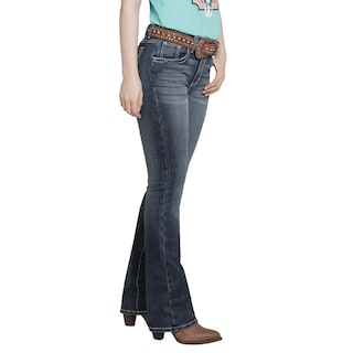 Foto 2 | Jeans Vaquero Wrangler Mujer Boot Cut 217 Azul