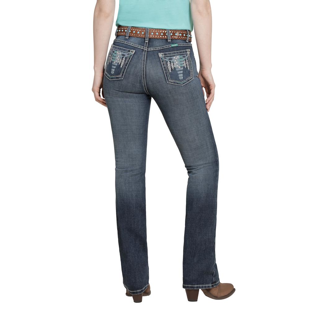 Foto 4 pulgar | Jeans Vaquero Wrangler Mujer Boot Cut 217 Azul