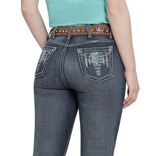 Foto 5 | Jeans Vaquero Wrangler Mujer Boot Cut 217 Azul