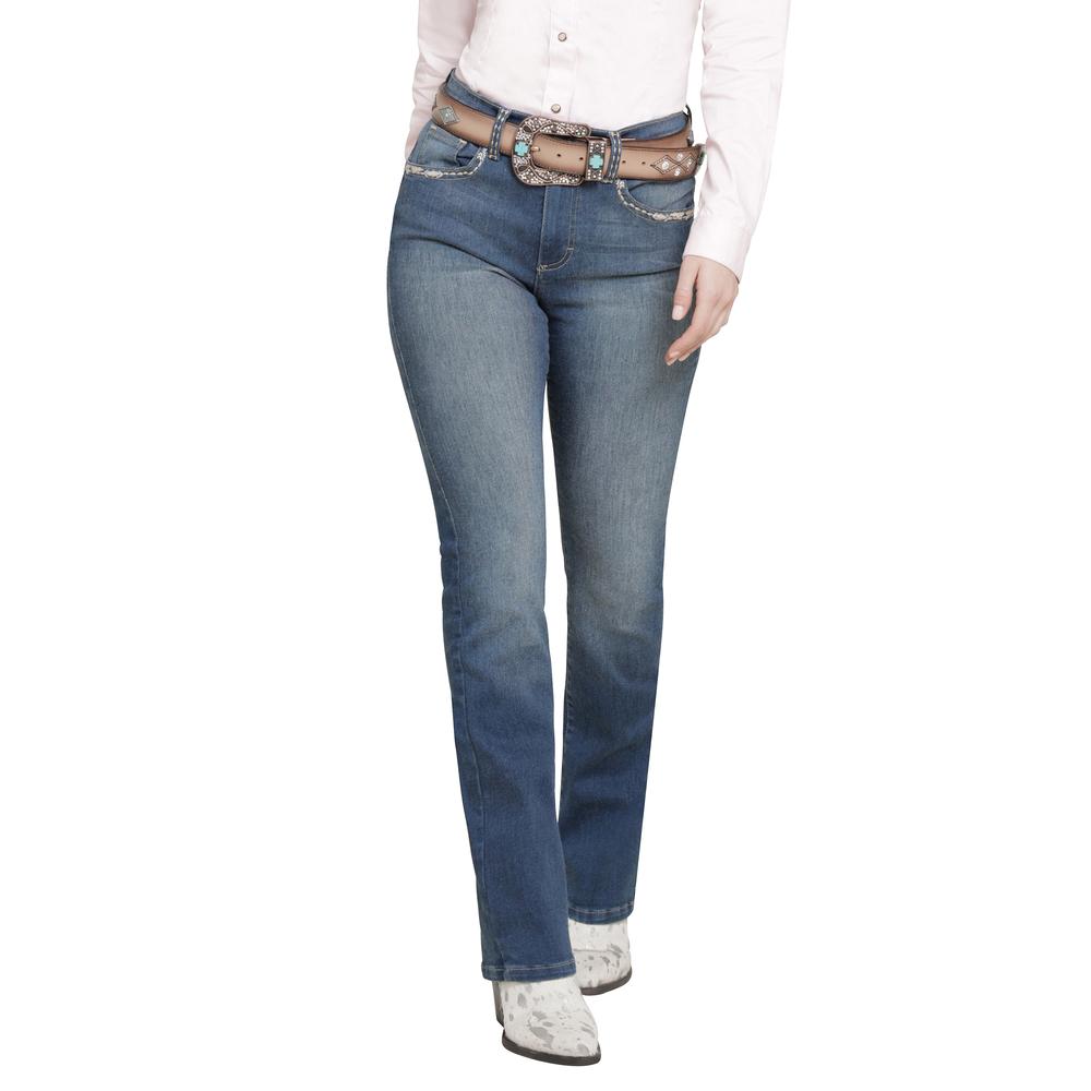 Foto 2 pulgar | Jeans Vaquero Wrangler Mujer Boot Cut 222 Azul