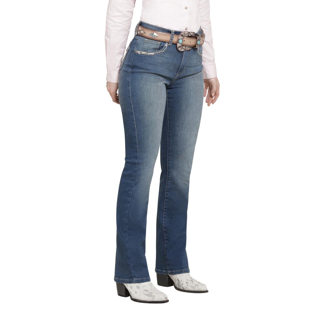 Foto 3 pulgar | Jeans Vaquero Wrangler Mujer Boot Cut 222 Azul