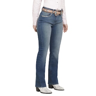 Foto 2 | Jeans Vaquero Wrangler Mujer Boot Cut 222 Azul