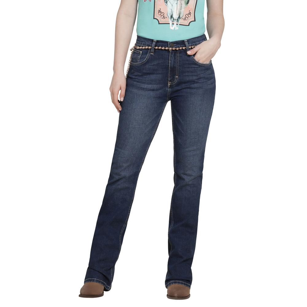 Foto 2 pulgar | Jeans Vaquero Wrangler Mujer Boot Cut 308 Azul