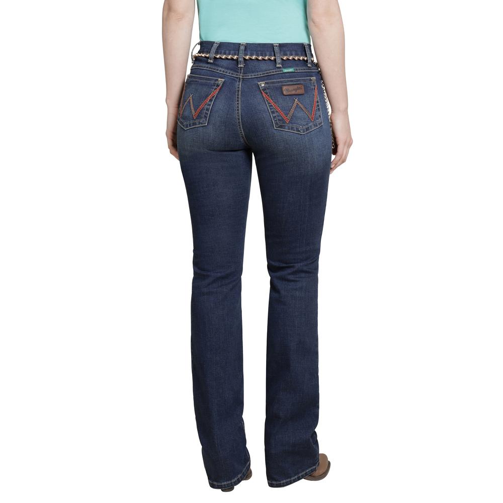 Foto 4 pulgar | Jeans Vaquero Wrangler Mujer Boot Cut 308 Azul