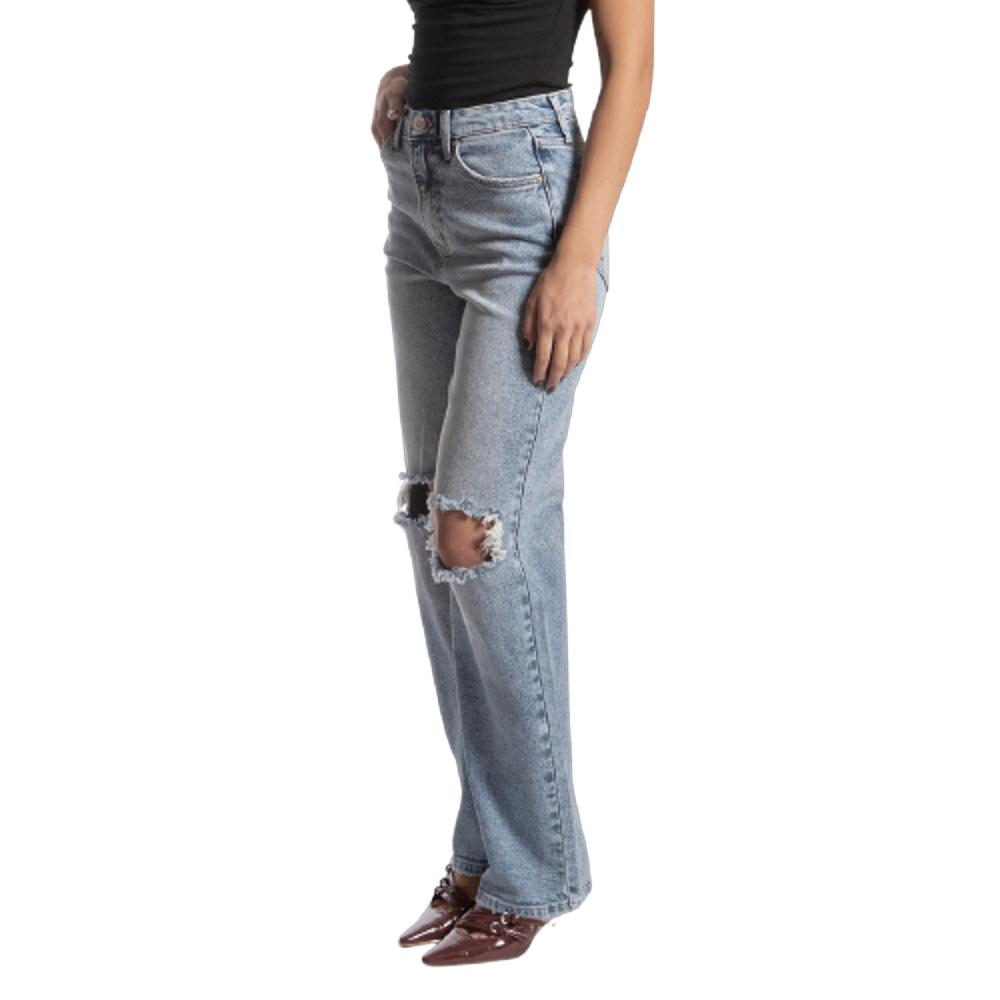 Foto 4 pulgar | Pantalón Wide Leg Mujer Balam Bl7107 Azul
