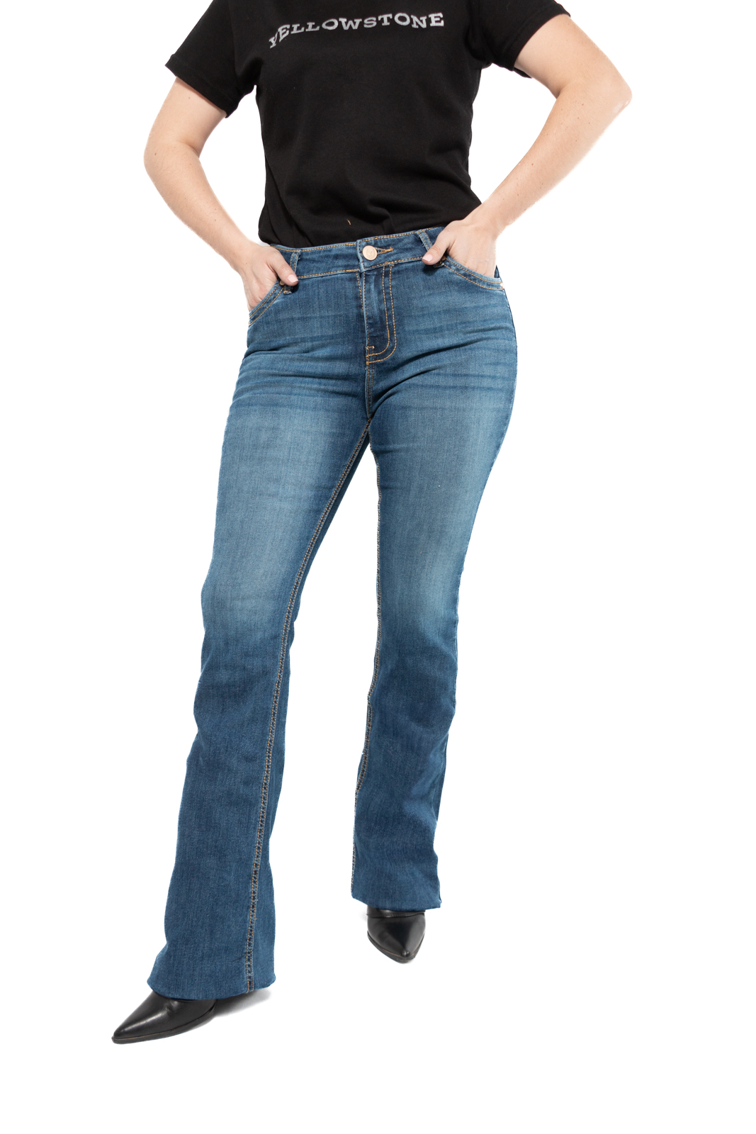 Foto 2 pulgar | Jeans Yellowstone Bootcut Dutton darkstoned