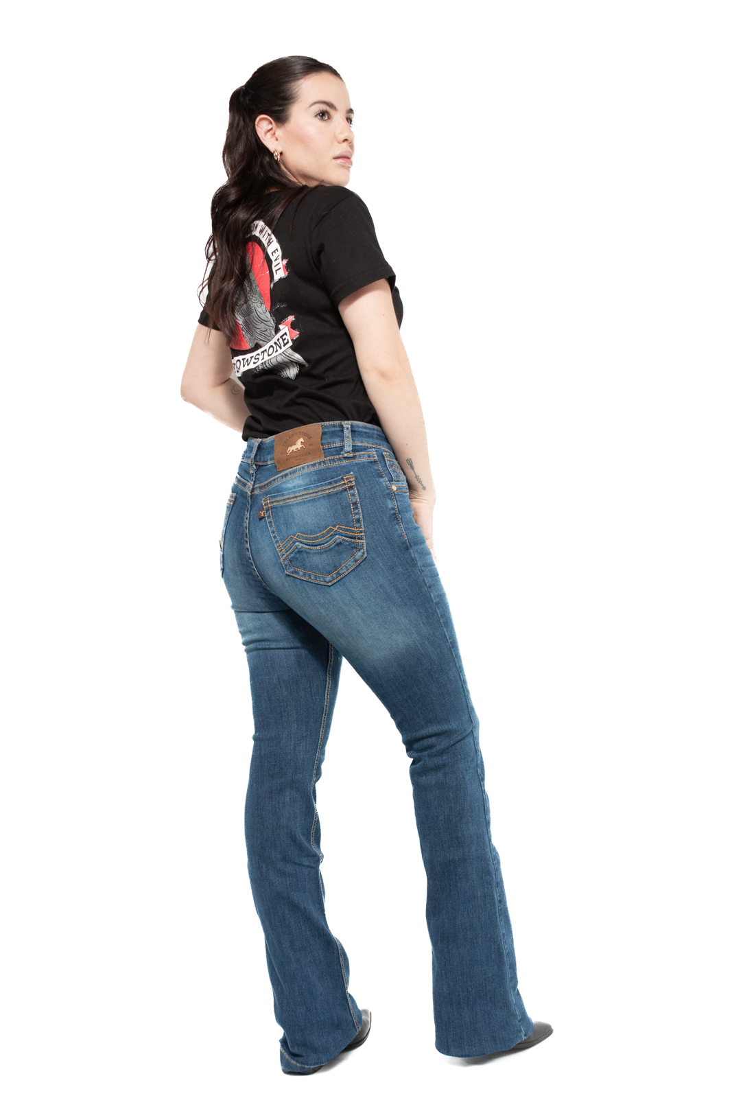 Foto 3 pulgar | Jeans Yellowstone Bootcut Dutton darkstoned