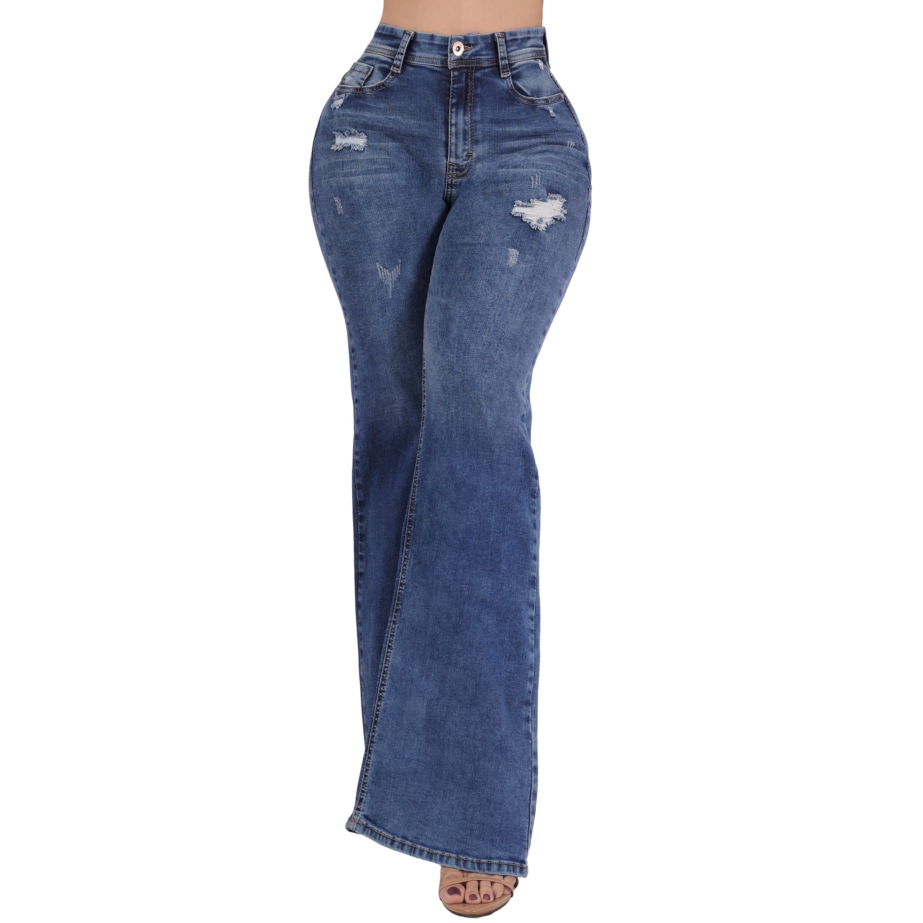 Foto 1 | Jeans Acampanados De Moda Para Mujer Sea Brazil