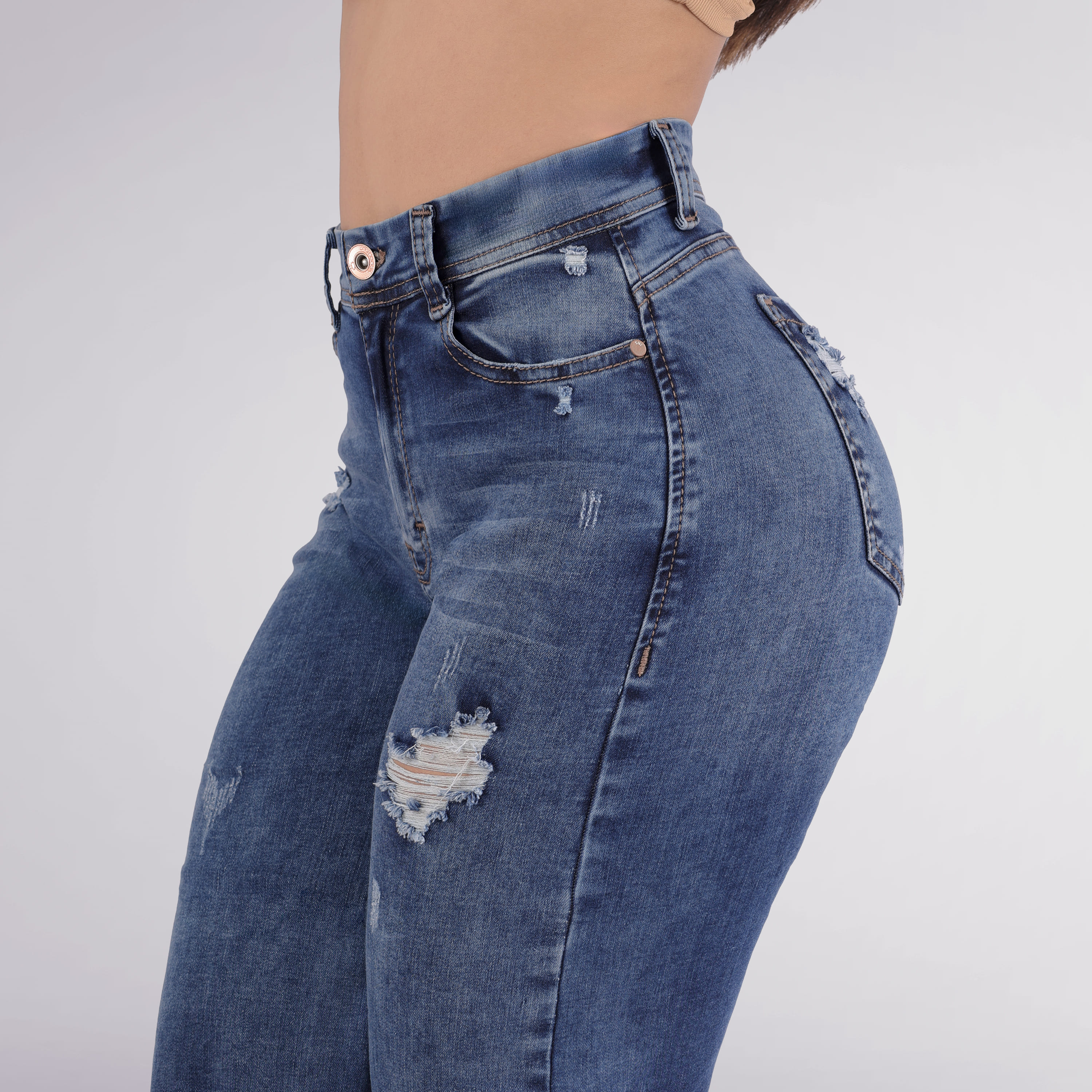 Foto 3 pulgar | Jeans Acampanados De Moda Para Mujer Sea Brazil