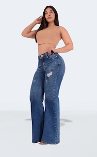 Foto 5 | Jeans Acampanados De Moda Para Mujer Sea Brazil