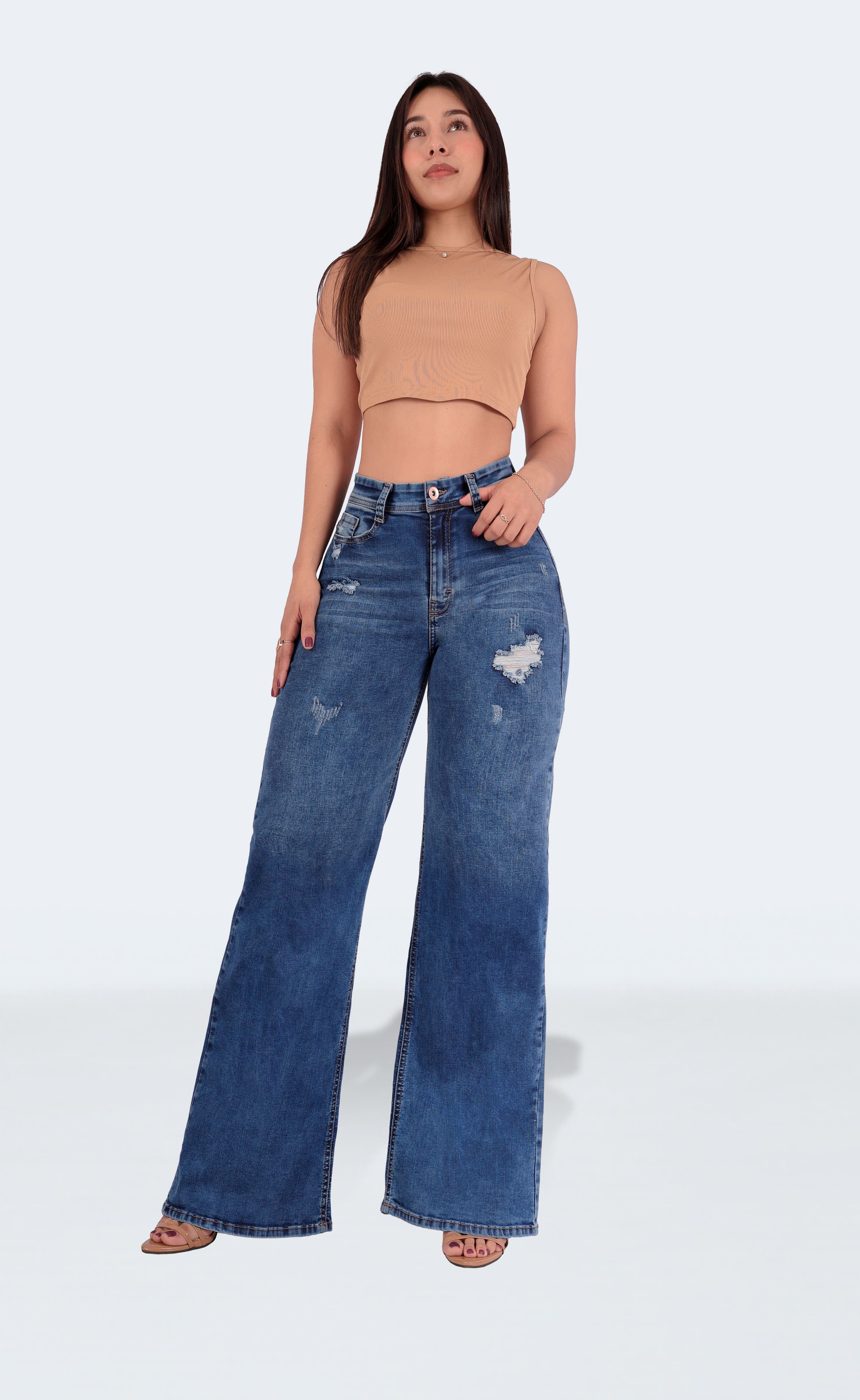 Foto 6 | Jeans Acampanados De Moda Para Mujer Sea Brazil