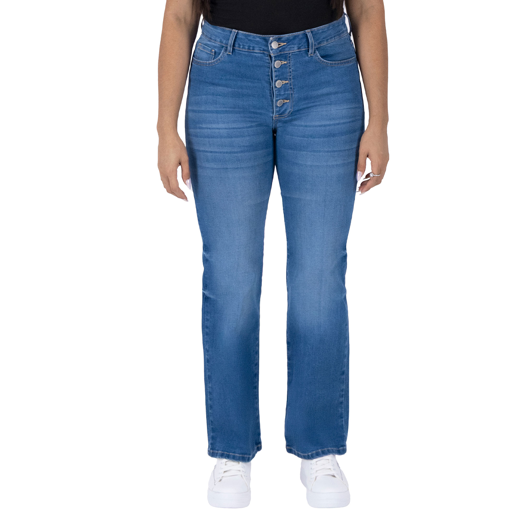 Foto 2 pulgar | Pantalón Bootcut Britos Jeans Mujer Mezclilla 025813
