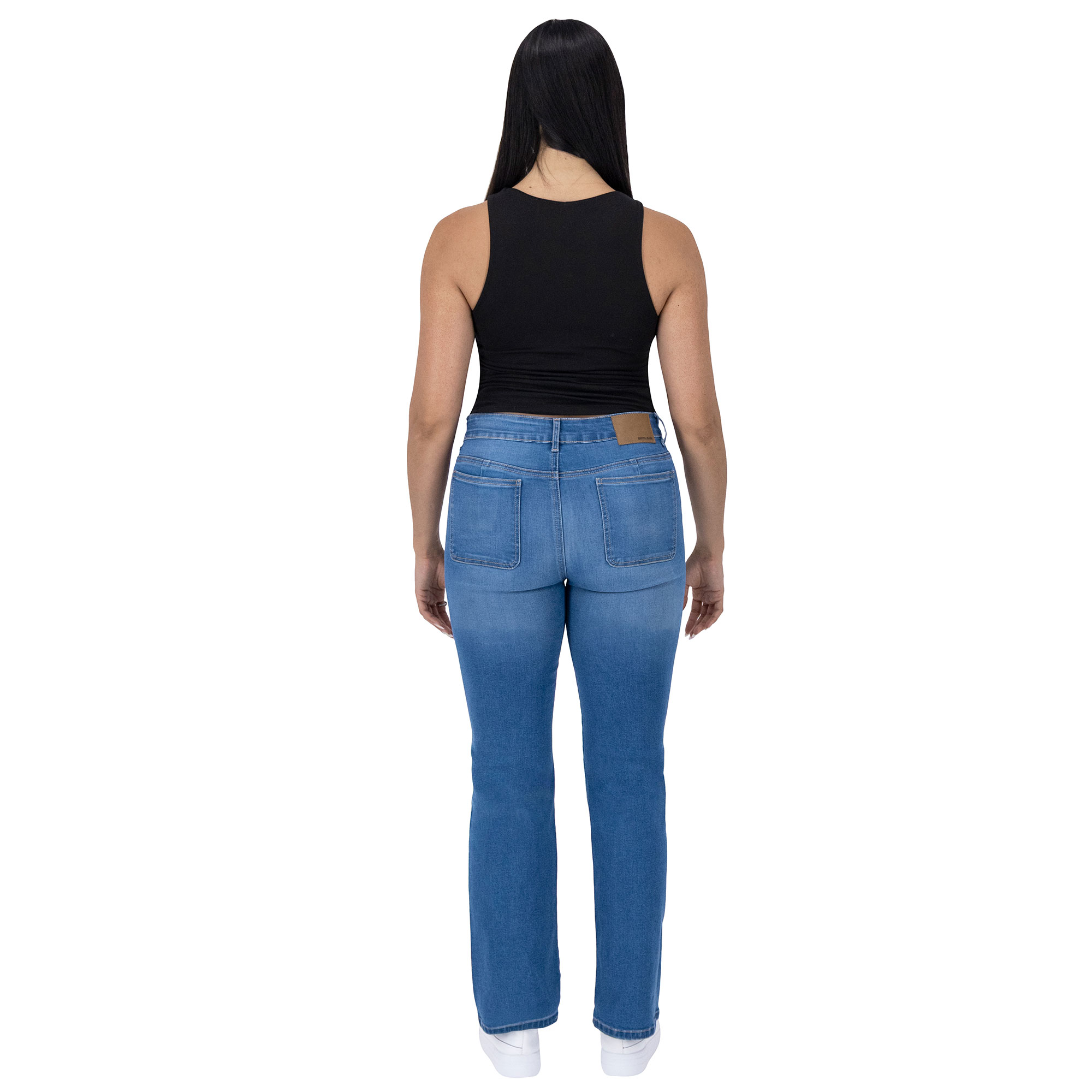 Foto 5 pulgar | Pantalón Bootcut Britos Jeans Mujer Mezclilla 025813