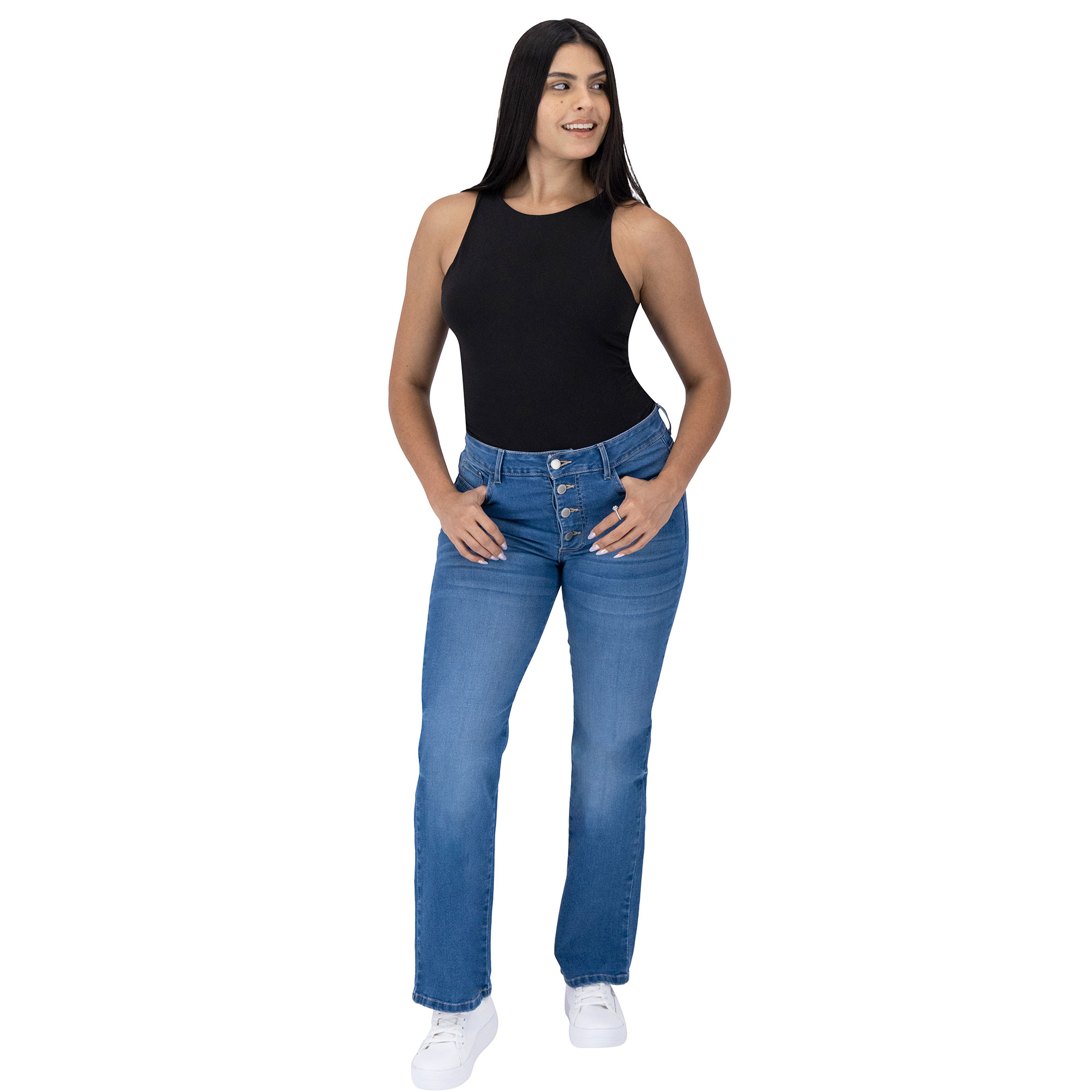 Foto 6 pulgar | Pantalón Bootcut Britos Jeans Mujer Mezclilla 025813