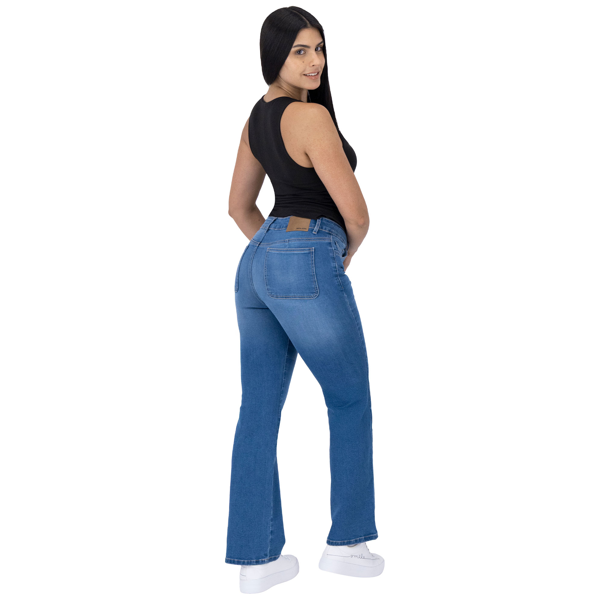 Foto 7 pulgar | Pantalón Bootcut Britos Jeans Mujer Mezclilla 025813