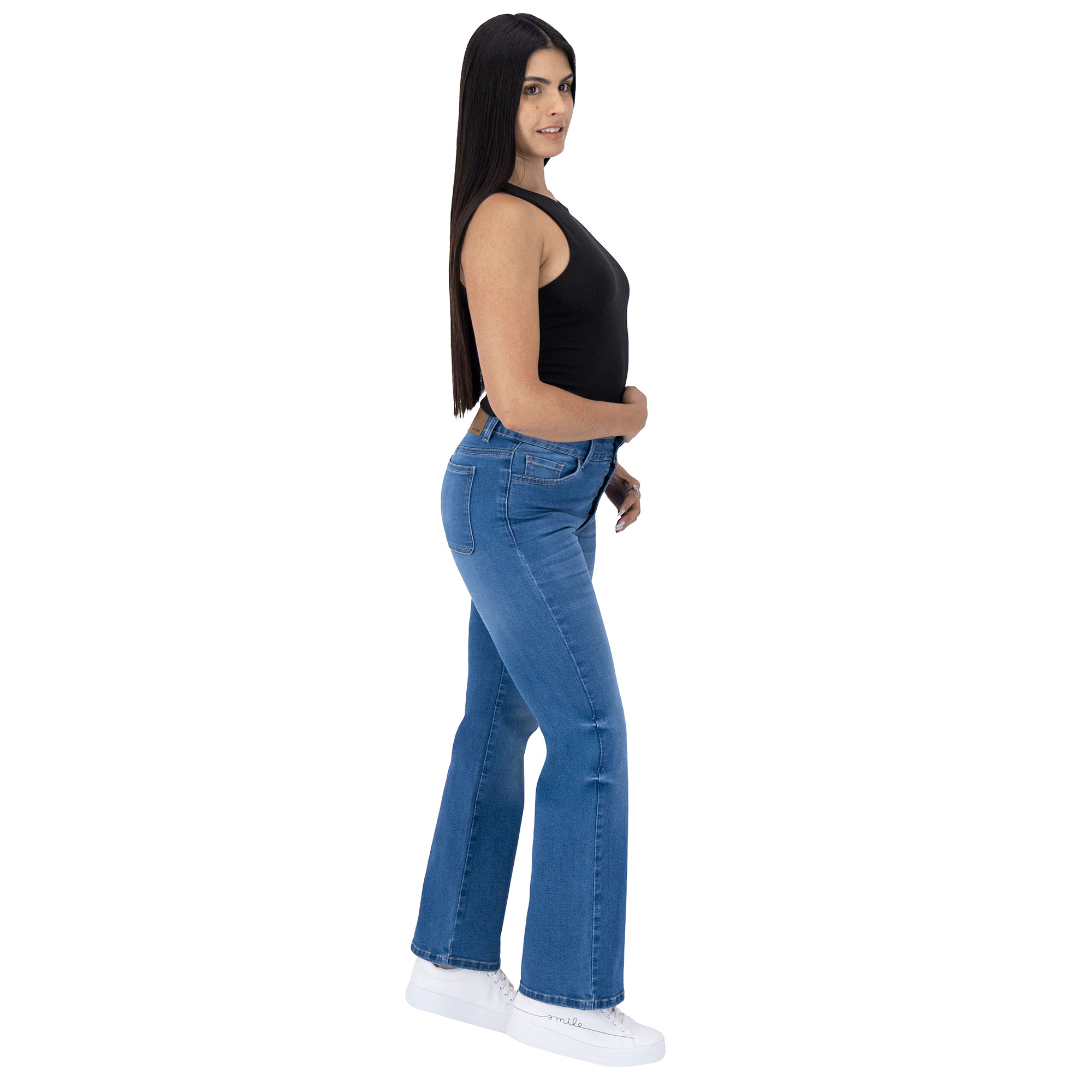Foto 8 pulgar | Pantalón Bootcut Britos Jeans Mujer Mezclilla 025813