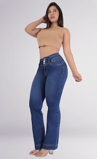 Foto 4 | Jeans Acampanados Para Mujer Sea Brazil 3739/04