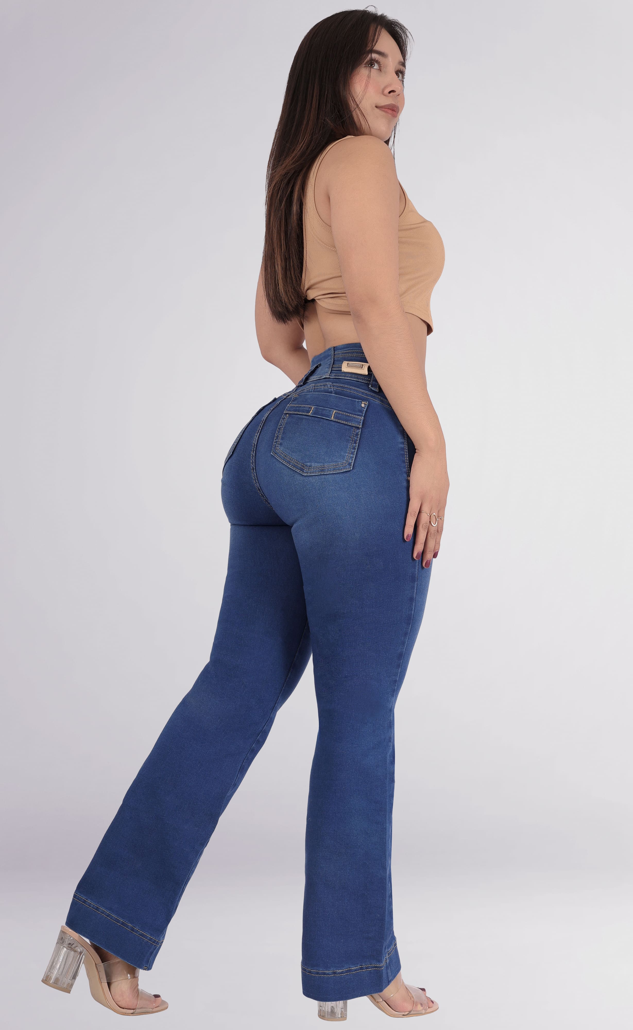 Foto 6 pulgar | Jeans Acampanados Para Mujer Sea Brazil 3739/04