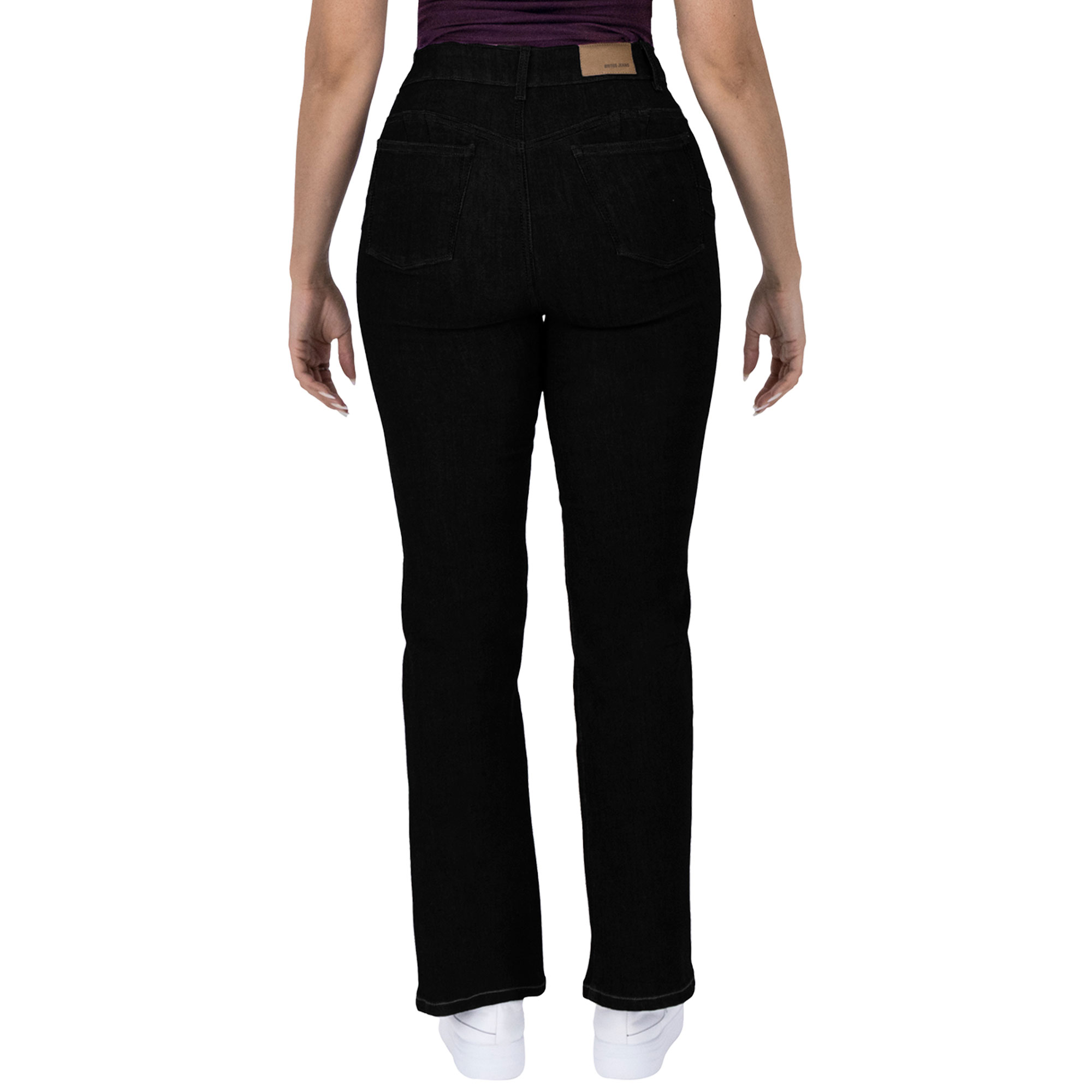 Foto 3 pulgar | Pantalón Bootcut Britos Jeans Mujer Mezclilla Negro 025814